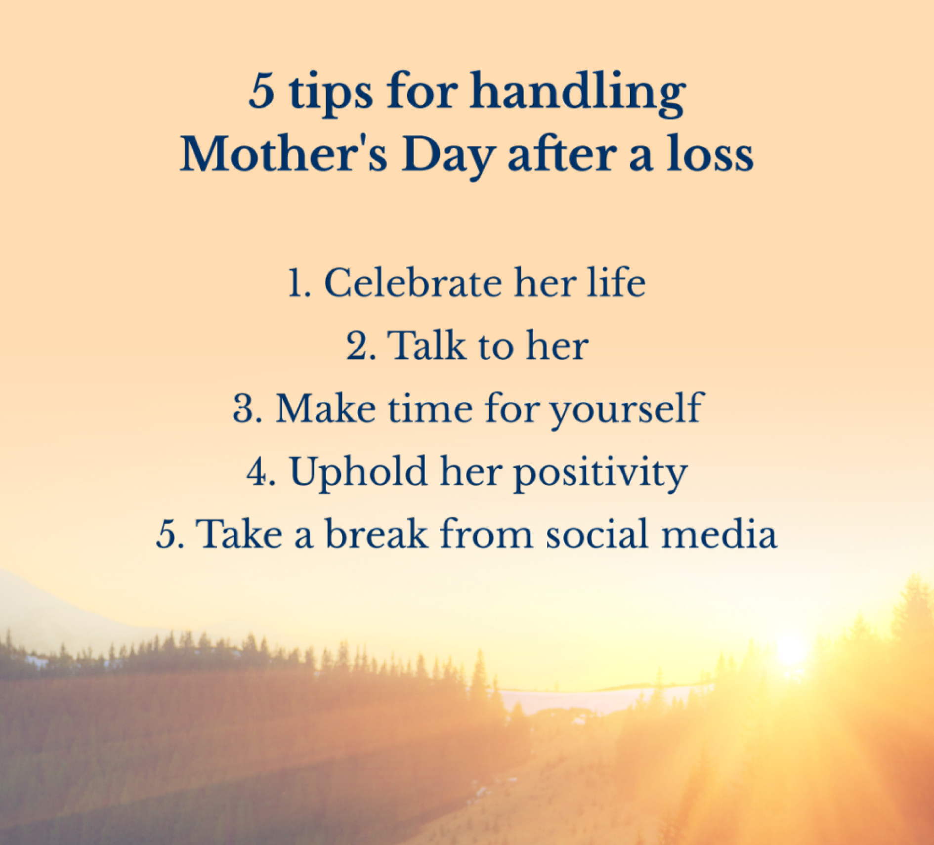 5 tips for handling mothers day - funeral packages Croydon